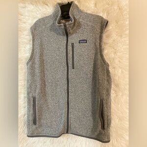 Patagonia Men’s Better Sweater Full Zip Gray Fleece Vest.
Size XXL